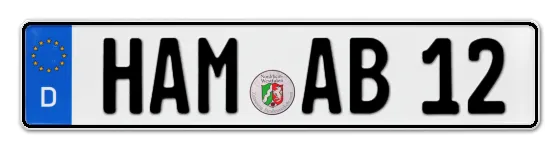 Autokennzeichen HAMm