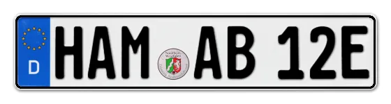 E-Kennzeichen HAMm online bestellen