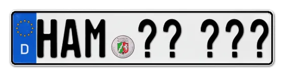 Wunschkennzeichen Hamm reservieren