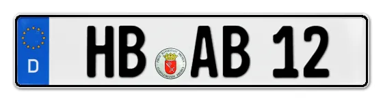 Autokennzeichen Hansestadt Bremen
