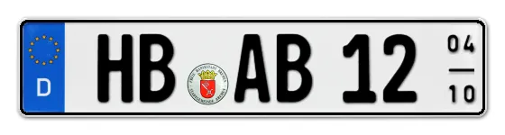 Saisonkennzeichen HB für Hansestadt Bremen online bestellen