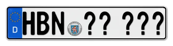 Wunschkennzeichen Hildburghausen reservieren