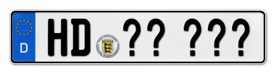 WunschKennzeichen Heidelberg Wunschkennzeichen Heidelberg reservieren