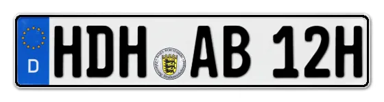 H-Kennzeichen HDH online bestellen