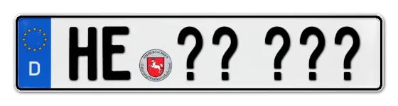 Wunschkennzeichen Helmstedt reservieren