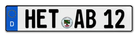 Autokennzeichen HETtstedt