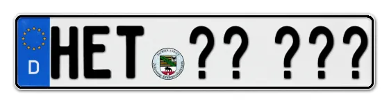 Wunschkennzeichen Hettstedt reservieren