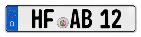 Autokennzeichen HerFord