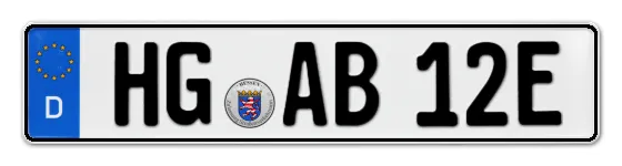 E-Kennzeichen HomburG online bestellen