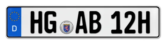 H-Kennzeichen HG online bestellen