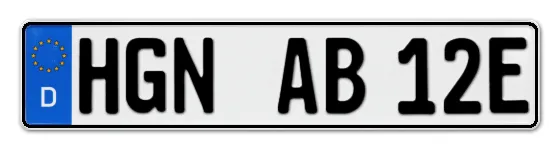 E-Kennzeichen HaGeNow online bestellen