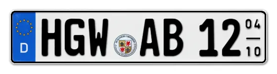 Saisonkennzeichen Hansestadt GreifsWald Saisonkennzeichen HGW für Hansestadt GreifsWald online bestellen