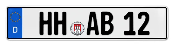 Autokennzeichen Hamburg