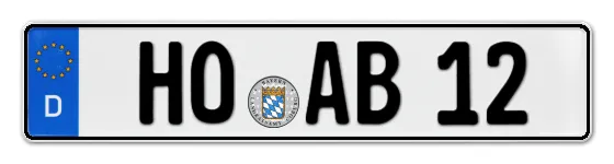 Autokennzeichen HOf