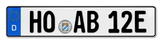 E-Kennzeichen HOf online bestellen