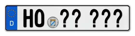 Wunschkennzeichen Hof reservieren