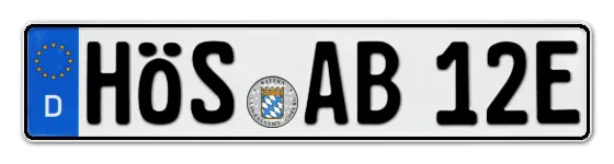 E-Kennzeichen HÖchStadt online bestellen