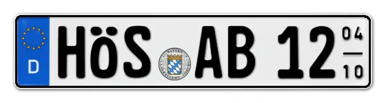 Saisonkennzeichen HÖchStadt Saisonkennzeichen HÖS für HÖchStadt online bestellen