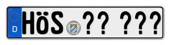 WunschKennzeichen HÖchstadt Wunschkennzeichen HÖchstadt reservieren