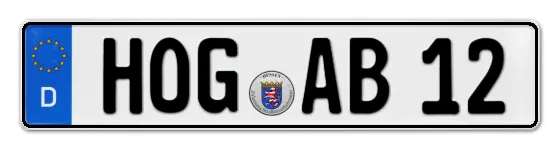 Autokennzeichen HOfGeismar