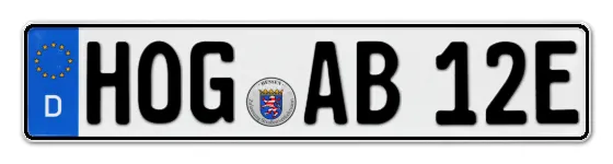 E-Kennzeichen HOfGeismar online bestellen