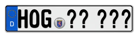 Wunschkennzeichen Hofgeismar reservieren