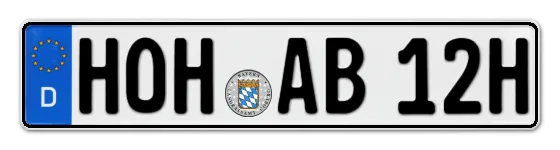 H-Kennzeichen HOH online bestellen