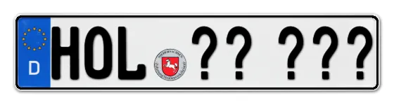 Wunschkennzeichen Holzminden reservieren