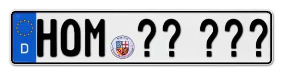 WunschKennzeichen Homburg Wunschkennzeichen Homburg reservieren