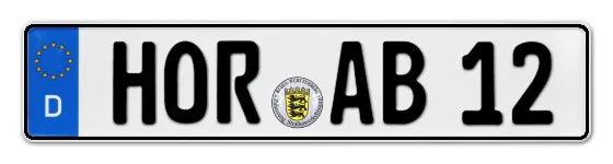 Autokennzeichen HORb