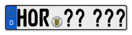 Wunschkennzeichen Horb reservieren