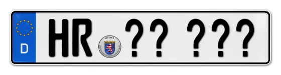 Wunschkennzeichen Homberg reservieren