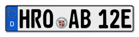 E-Kennzeichen ROstock online bestellen