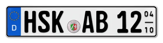 Saisonkennzeichen HochSauerlandKreis Saisonkennzeichen HSK für HochSauerlandKreis online bestellen