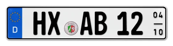 Saisonkennzeichen HX für HöXter online bestellen