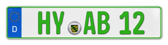 Grüne Kennzeichen HY online bestellen