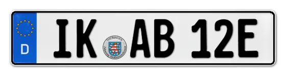 E-Kennzeichen Ilm-Kreis online bestellen