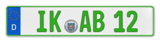 Grüne Kennzeichen IK online bestellen