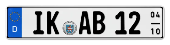 Saisonkennzeichen IK für Ilm-Kreis online bestellen