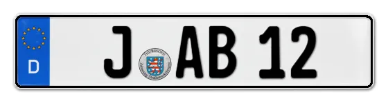 Autokennzeichen Jena
