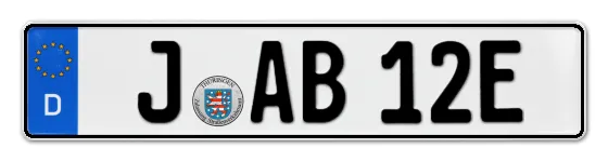 E-Kennzeichen Jena online bestellen