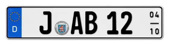 Saisonkennzeichen J für Jena online bestellen