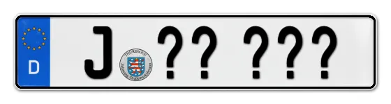 Wunschkennzeichen Jena reservieren