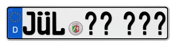 Wunschkennzeichen JÜlich reservieren