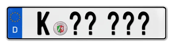 Wunschkennzeichen Köln reservieren