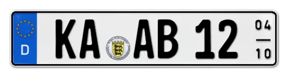 Saisonkennzeichen KA für KArlsruhe online bestellen