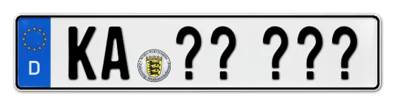 Wunschkennzeichen Karlsruhe reservieren