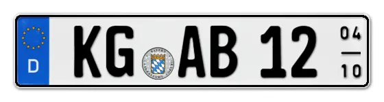 Saisonkennzeichen KG für KissinGen online bestellen