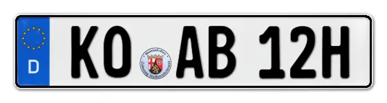 H-Kennzeichen KO online bestellen