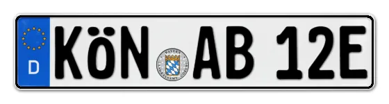 E-Kennzeichen KÖNigshofen online bestellen
